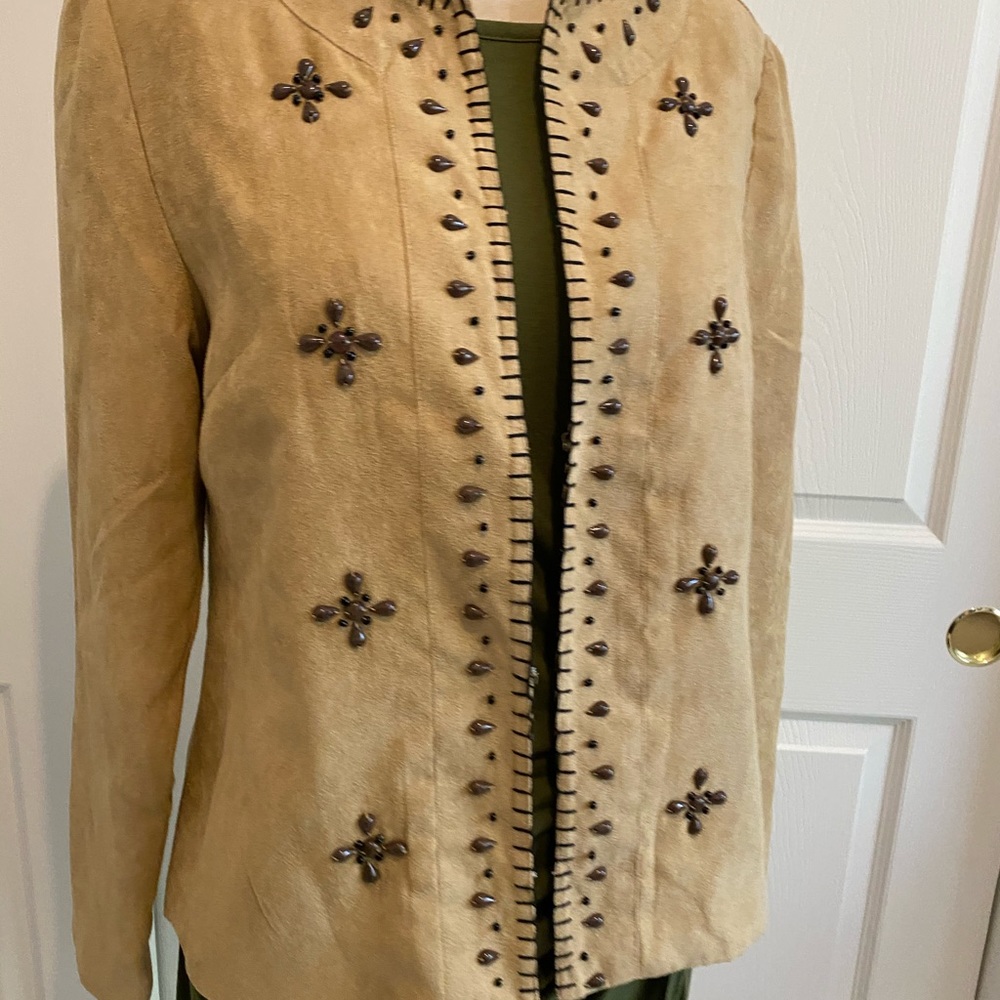 Suede Blazer Jacket - Picture 12 of 14